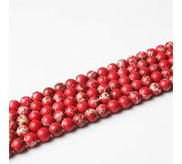 CWZZWS Rideau de Douche Charm Bijoux Bijoux Naturels Multicolore L'empereur Pierre Pierre en Vrac Bijoux Perles 4/6/8/10 mm DIY Bracelet Collier (Couleur : A, Taille