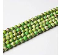 CWZZWS Rideau de Douche Charm Bijoux Bijoux Naturels Multicolore L'empereur Pierre Pierre en Vrac Bijoux Perles 4/6/8/10 mm DIY Bracelet Collier (Couleur : A, Taille