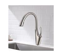 CWZZWS Robinet de Cuisine avec pulvérisateur Pull Down Sortez des robinets de Cuisine en Laiton Commercial Robinet de Cuisine de Cuisine Chaude et à Eau Froide Pont monté pour évier avec raccords,
