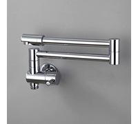 CWZZWS Robinets de Cuisine pour évier , mélangeur de Pliage Pliable de Cuisine en Laiton chromé chromé Froid Mural en Rotation Banc Rotatif, Rose