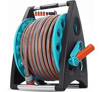 CWZZWS Roule du Tuyau de Jardin Reel de tuyaux de Jardin avec Tuyau, Chariot de Tuyau Mural Portable à Double Usage extérieur, Nettoyage Domestique et Irrigation à Haute Pression Camion à Canon à