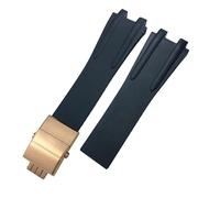 CWZZWS Sangle de montre en caoutchouc en silicone QGKWJP 26 mm pour Athènes Ulysse Nardin Black Sport Brands de montre imperméables