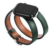 CWZZWS Watch Band pour ultra 49 mm 40mm 41 mm double tournée en cuir 45 mm 42 mm 44 mm pour 9 8 7 6 SE 5 4 3 2 pour iWatch 6 38 mm