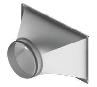 CX3020 - Raccord de transition rectangulaire-rond pour conduit DN 250 mm - A11058477 de Exhausto