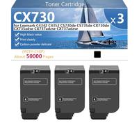 CX730 Cartouche de Toner de Remplacement Compatible pour Lexmark C4342 C4352 CS730de CS735de CX730de CX735adse CX737adzse CX737adzse Imprimantes, Haute Capacité 5000 Pages, Installation Facile,Black-3