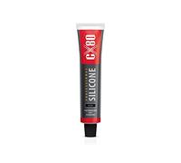 CX80 Silicone noir à haute température - Joint élastique durable pour -65 °C à +380 °C - Construction, automobile et industrie - Résistant aux huiles et à l'essence