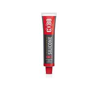 CX80 Silicone rouge à haute température - Joint élastique durable pour -65 °C à +380 °C - Construction, automobile et industrie - Résistant aux huiles et à l'essence