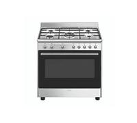 Smeg Piano de cuisson mixte CX90GM – 5 foyers 90 cm Inox