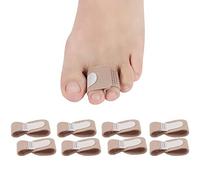 CXAFQ Correcteur D'orteil du Pied Toe Wraps Cushioned Bandages, Lot de 8 Bandages pour Orteils Cassés en Tissu, Bandages pour Orteils en Marteau, Orteil de Marteau