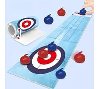 CXAFQ Jeux De Curling De Table, Jeu De Palet, Jeu De Palet Breton, Jeu De Table Multijoueur Contre Guerre, Interaction Parent - Enfant, Rangement Amovible, Idéal pour Les Familiaux, Jeux De Plein Air