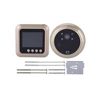 CXCDSS Visiophone sans Fil, 2.4 Pouces Numérique Sonnette LCD Couleur Écran Support Vision Nocturne Vidéo Judas Intelligent Maison Caméra(G)