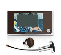 CXCDSS Visiophone sans Fil, Caméra Judas Sonnette 120 degrés visionneuse de Porte sans Fil Maison Intelligente caméra avec Moniteur