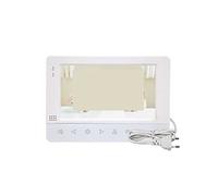 CXCDSS Visiophone sans Fil, Interphone vidéo 1200TVL caméra de Sonnette for Appartement 7 Pouces Moniteur Support déverrouiller la détection Mouvement(J-B4-M752W-B)