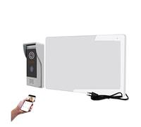 CXCDSS Visiophone sans Fil, Tuya 1080P interphone vidéo Intelligent système d'interphone Appartement Villa AHD FHD Sonnette Plein écran Tactile(P203M721W86-1080P)