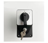 CXDFRSER avec clé 63A 660V Circuit Control Selector LW26-63/2 Deux pôles Contact Argent YMW26-63 Commutateur à Came Rotatif(Off-on)