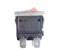 CXDFRSER Lot de 2 interrupteurs à Bouton-Poussoir étanches HY17-10 à 4 Broches, Marche/arrêt, for Outils électriques, 125/250 V, 12/10 A, 1/2 HP