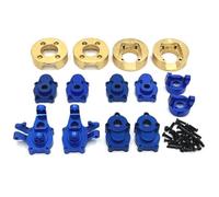 CXDOUDSW Enlevés en Laiton pour Le boîtier de l'engin de Poids pour Le Portail métallique Compatible avec 1/8 de Voitures RC comme H8H YK4082 YK4083 CR1 8 Yucatan Absima Pièces de Mise à Niveau(Blue)