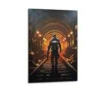 CXEEUDFFN Poster de Metro Exodus sur toile - Impression d'art moderne pour chambre à coucher - 60 x 90 cm