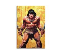 CXEEUDFFN Poster décoratif sur toile de Conan le Barbare - Poster mural moderne pour chambre à coucher - 50 x 75 cm