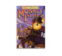 CXEEUDFFN Poster décoratif sur toile The Curse Of Monkey Island - Impression d'art moderne pour chambre à coucher - 30 x 45 cm