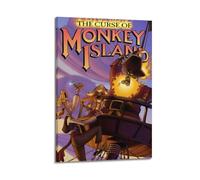 CXEEUDFFN Poster décoratif sur toile The Curse Of Monkey Island - Impression d'art moderne pour chambre à coucher - 60 x 90 cm