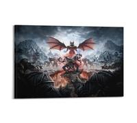 CXEEUDFFN Poster mural horizontal sur toile représentant le jeu vidéo The Elder Scrolls Greymoor - Poster décoratif sur toile moderne pour chambre à coucher - 20 x 30 cm