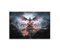 CXEEUDFFN Poster mural horizontal sur toile représentant le jeu vidéo The Elder Scrolls Greymoor - Poster décoratif sur toile moderne pour chambre à coucher - 50 x 75 cm