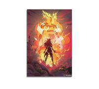 CXEEUDFFN Poster The Legend of Machina - Impression sur toile - Décoration murale moderne pour chambre à coucher - 40 x 60 cm