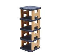 CXEGCCUF Étagère à Chaussures en Plastique, autoportante, empilable, démontable et assemblable, idéale pour Placard, entrée, Petit Espace, Coin (28 cm l x 30 cm P x 40 cm H, 5 Niveaux B)