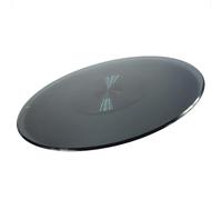 CXEGCCUF Lazy Susan Plateau tournant Rond en Verre trempé Robuste, Plaque de Service Ronde pivotante à 360° Ø 20", 24", 27", 31", 35", 39", pour fêtes d'anniversaire (Taille : 90 cm/35)