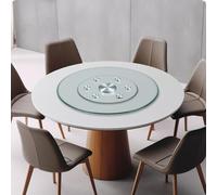 CXEGCCUF Plateau Rotatif à 360° pour Table à Manger en Verre trempé, Grand Plateau tournant de Table 39 pouces/35 pouces/31 Pouces pour la Cuisine à Domicile, Plateau de Service Rond 27 pou