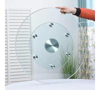 CXEGCCUF Plateau tournant de Table à Manger pour la Cuisine à Domicile 20"/24" en Verre trempé Plateau Rotatif Rond Lazy Susan 27"/31" Grande Assiette de Service de Table 35"/39" Plateau de