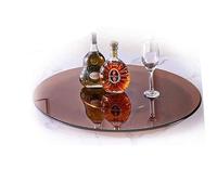 CXEGCCUF Plateau tournant Rond Robuste 27", 31", 35", 39", épais, Plateau tournant Lazy Susan, Plaque de Service pivotante et Lisse, Plateau tournant Vintage en Verre trempé (Taille : 60 cm