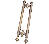 CXEGCCUF Poignée de Porte Vintage dorée, Ensemble de poignées de Porte coulissante de Grange de Hall de Restaurant d'hôtel, poignées de tuyaux en Acier Inoxydable pour portails en Bois et v