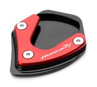 CXEPI Moto Support de Plaque de Support de Béquille Latérale Aluminium Plaque Agrandir Pad Pour CB750 Hornet 2023 2024,Rouge