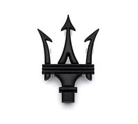 CXFFB 1 Pièce Voiture ABS Remplacer Autocollant pour Maserati Granturismo Quattroporte GTS Ghibli Levante GT Gran Cabrio MC GranSport coupé Emblème Insigne Accessoire de Style,A