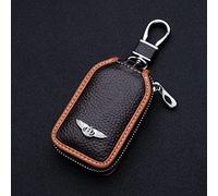CXFFB Étui à clés de Voiture en Cuir pour Bentley Continental GT Flying Spur Bentayga Mulsanne Arnage Housse de Clé Voiture Porte-clés de Voiture Sac Badge Accessoires,B
