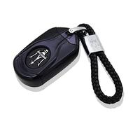 CXFFB Housse de Clé de Voiture pour Maserati Levante Ghibli Quattroporte Boîte à Clés Porte-Clés étui à Clés en TPU Emblème Accessoires de Coque de Clé,A