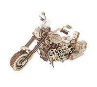 ROBOTIME Puzzle 3D Cruiser LK504 – moto mécanique en bois doré, intérieur, à partir de 10 ans