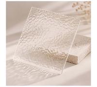 CXGBQSJ 2Pcs Plaque Acrylique Ondulée Transparente Panneau Texturé Effet Pierre