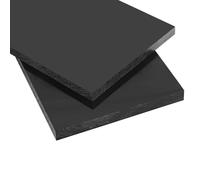 CXGBQSJ ABS Plaque Plastique 250x250mm Rigide Résistante aux Chocs Légère Panneau pour Prototypage Industriel Mobilier et Artisanat,20mm