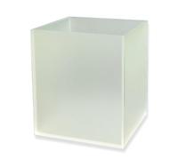 CXGBQSJ Boîte Vitrine en Acrylique Coloré 18x18x18cm, Coffret De Rangement Durable pour Collections, Petits Articles Et Présentation en Boutique,Frosted,Five Sided