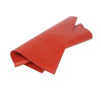 CXGBQSJ Feuille De Caoutchouc De Silicone Rouge 500X500mm Bonne Résilience pour Joints Tampons Joints Revêtements De Sol Anti Vibrations, Épaisseur,4mm