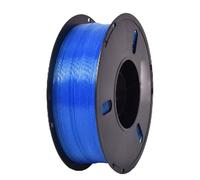 CXGBQSJ Filament PLA 1.75mm pour Imprimante 3D Bioplastique Écologique Diamètre Constant Faible Odeur Facile à Imprimer pour Modèles Éducatifs,Semi Transparent Blue