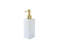 CXGFRGH Distributeur de Savon, Distributeurs de Savon Distributeur 380 ML Bouteille Vide en Verre shampoing for après-shampoing Conteneur détergent Lotion(Blanc)