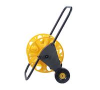 CXGFRGH Rangement des tuyaux d'arrosage, Chariot dévidoir avec capacité jusqu'à 50 m, Support de Tuyau d'eau, particulièrement Robuste avec Guide-Tuyau Stable. Chariot dévidoir de Tuyau