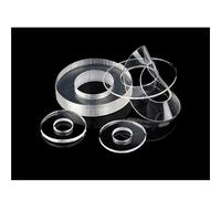 Cxiang-Rondelles d'arrêt M1.2 M1.4 M1.7 M1.8 -M12 Soft/Hard Plastic PVC Transparent Insulating Plain Gasket Ring Spacer Flat Washer, Corrosion et durable(Soft,M2.5x5x1(100pcs))