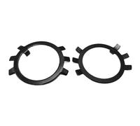 Cxiang-Rondelles d'arrêt M10/12/14/16/18/20-M60 Black Carbon Steel Round Nut Lock Washer Fixed Lock Washer Fixed Stop Washer, Corrosion et durable(M56-1pcs)