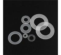 Cxiang-Rondelles d'arrêt M2 M2.5 M3 M4 M5 M6 M8 M10 Black/White Plastic Nylon Ultrathin Washer Flat Ring Seal Washer Gasket, Corrosion et durable(White,M2x5x0.5)