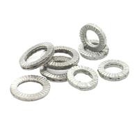 Cxiang-Rondelles d'arrêt M3 -M22 (2pcs Glued) Stainless Steel Dacromet Self-Lock Washers Genuine Wedge Corrosion et durable(Stainless Steel,M4 (20pairs))